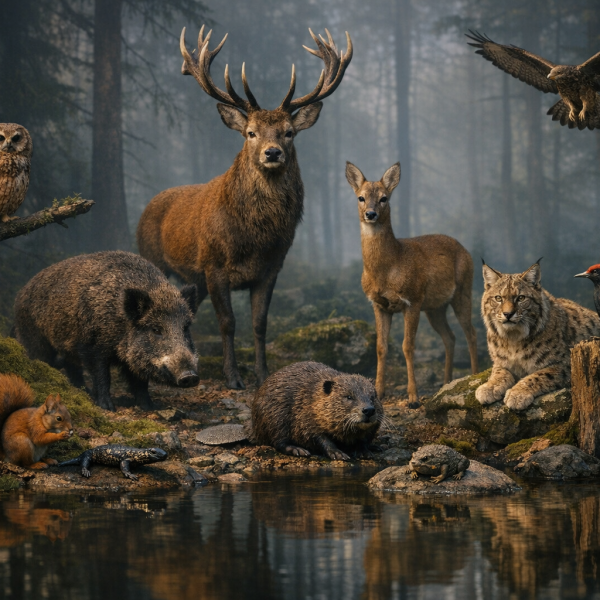 10 Wildtiere die Sie im deutschen Wald sehen können